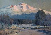 Ernst William Christmas Mountain View France oil painting artist